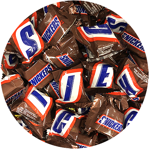 Snickers Mini Candy Bars - Snickers (500x500)