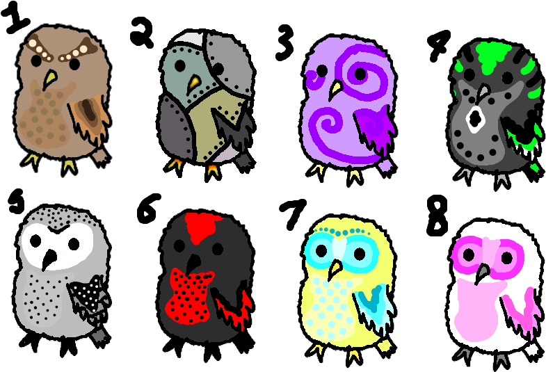 Drawn Owlet Chibi - Drawing (800x600)