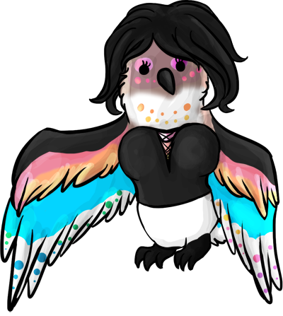 Boob Bird Chibi By Phoso-fish - Illustration (400x447)