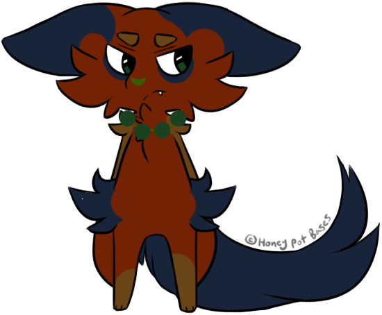 Fluffy And Chibi Werewolf [theinscrutablebird] By Coyd0g - Cartoon (550x454)