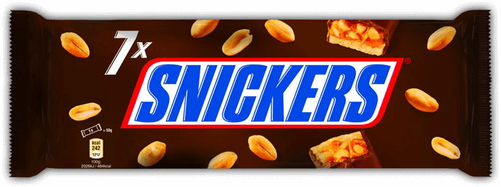 Snickers<sup>®</sup> 7pack - Snickers Snacksize 4pk (142gm X22) (715x267)