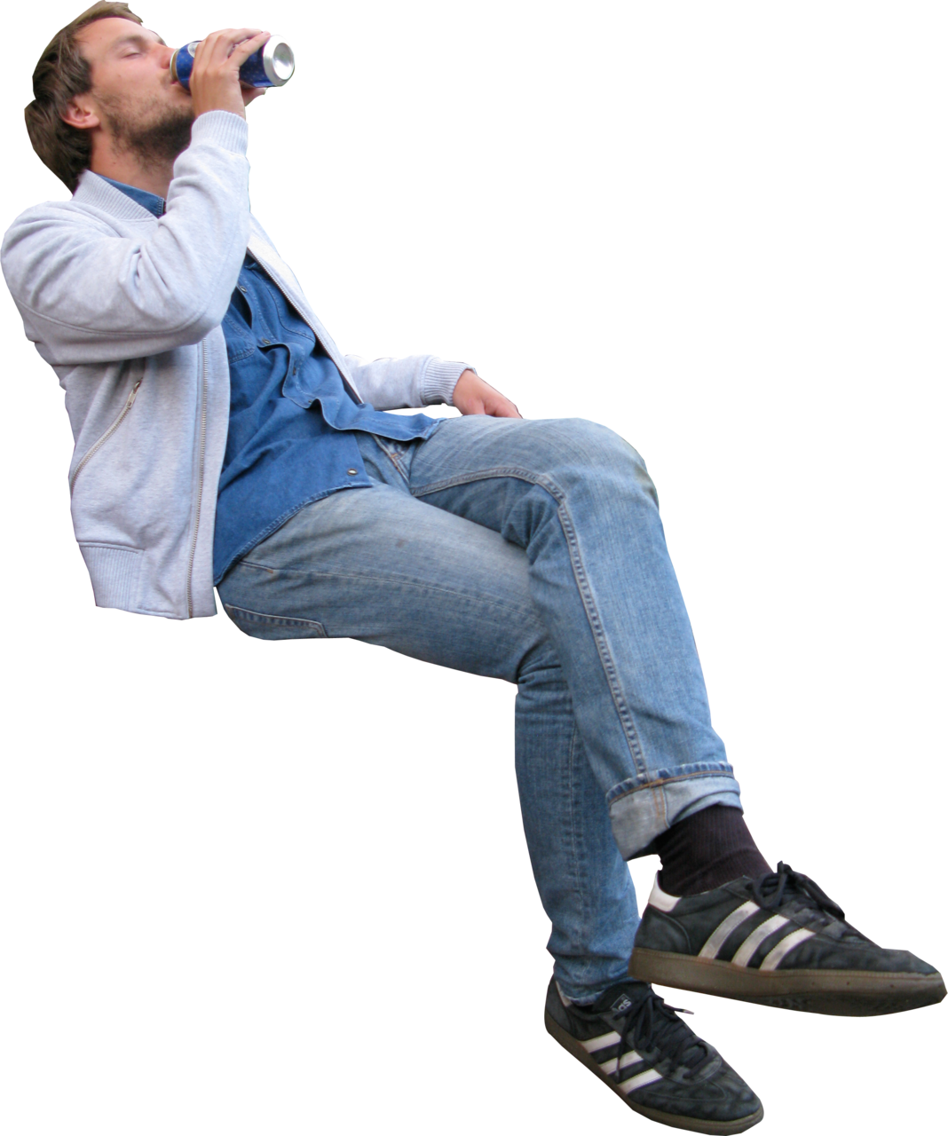 Sitting Clip Art - People Drinking Beer Png (1068x1280)