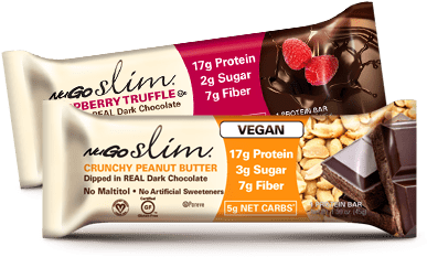 Macronutrients For These Protein Bars Are 6 Grams Of - Nugo Slim Crunchy Peanut Butter Bar, 1.59 Oz (400x239)