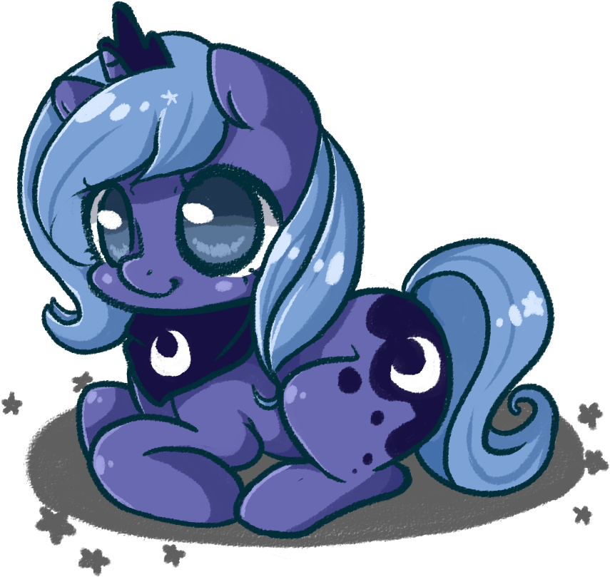 Matcharoll, Cute, Princess Luna, Safe, Solo, Woona - Cute Luna (922x840)