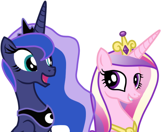 My Little Pony Princess Luna And Princess Celestia - Princess Luna And Princess Cadence (630x471)