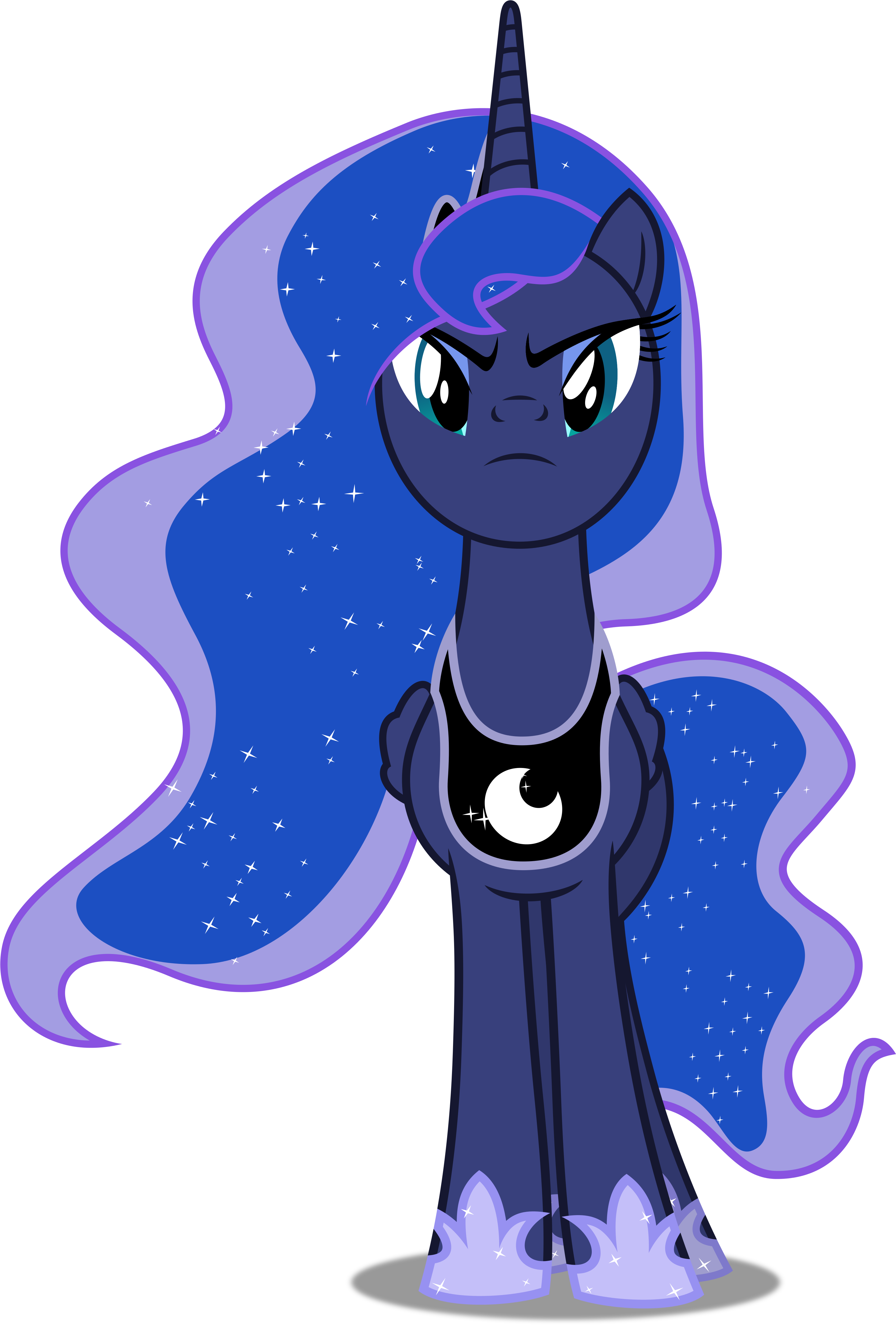Dashiesparkle 220 17 Vector - Mlp Princess Luna Vector (3377x5000)
