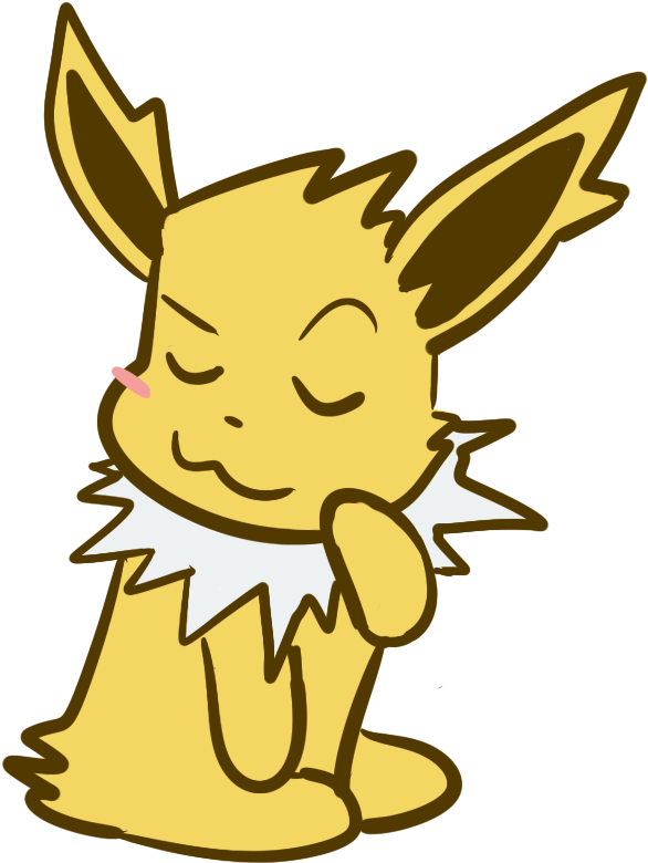 Jolteon Chibi By H2roses Jolteon Chibi By H2roses - Cartoon (850x1133)
