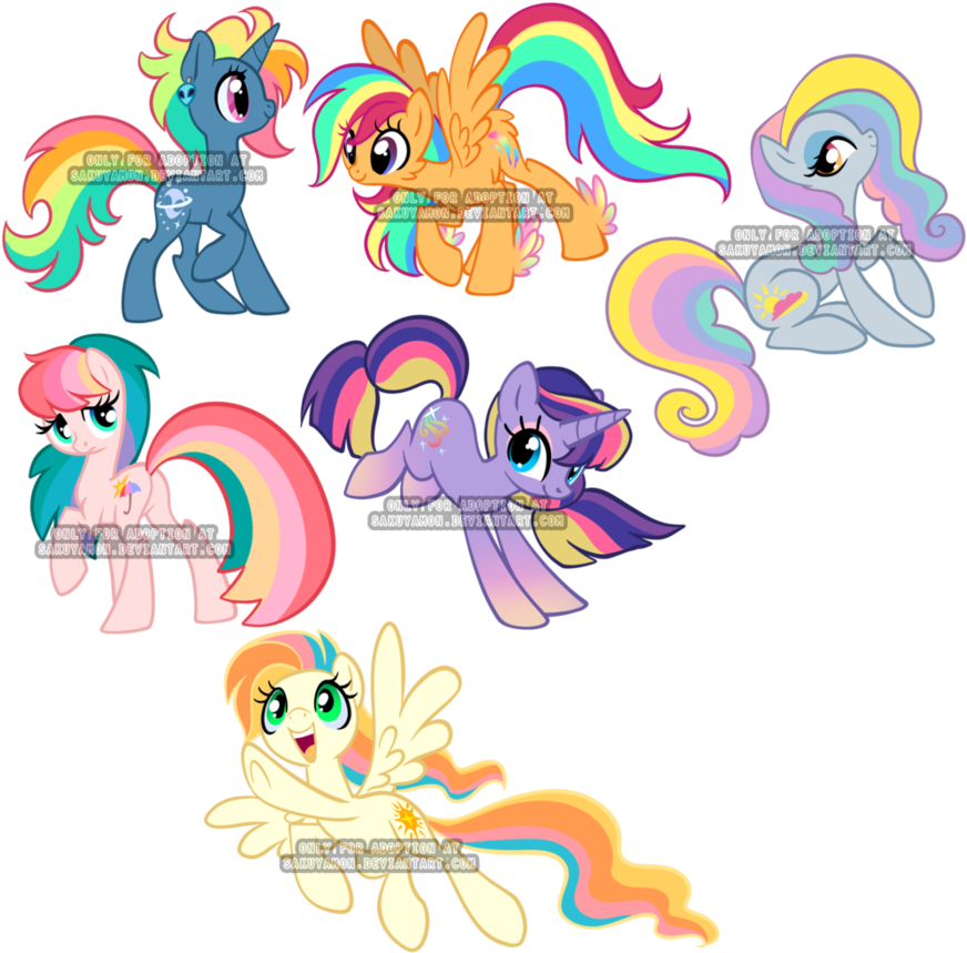 Random Pony Adoptable 14 All Sold By Sakuyamon - Random Pony Adoptable 14 All Sold By Sakuyamon (894x894)