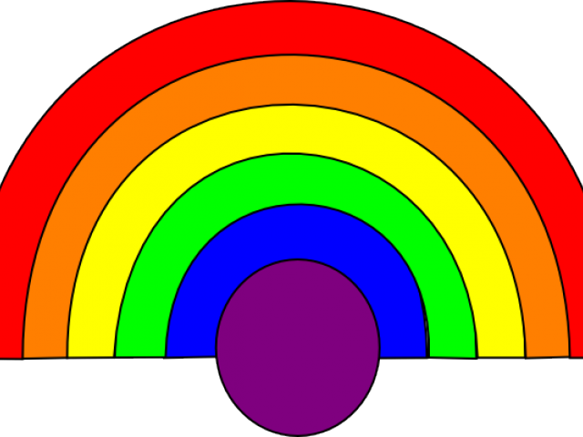 Target Clipart Rainbow - Clip Art (640x480)