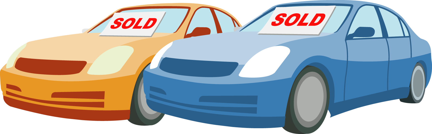 Sold Cars Illustration Png Clipart - Money (1784x555)
