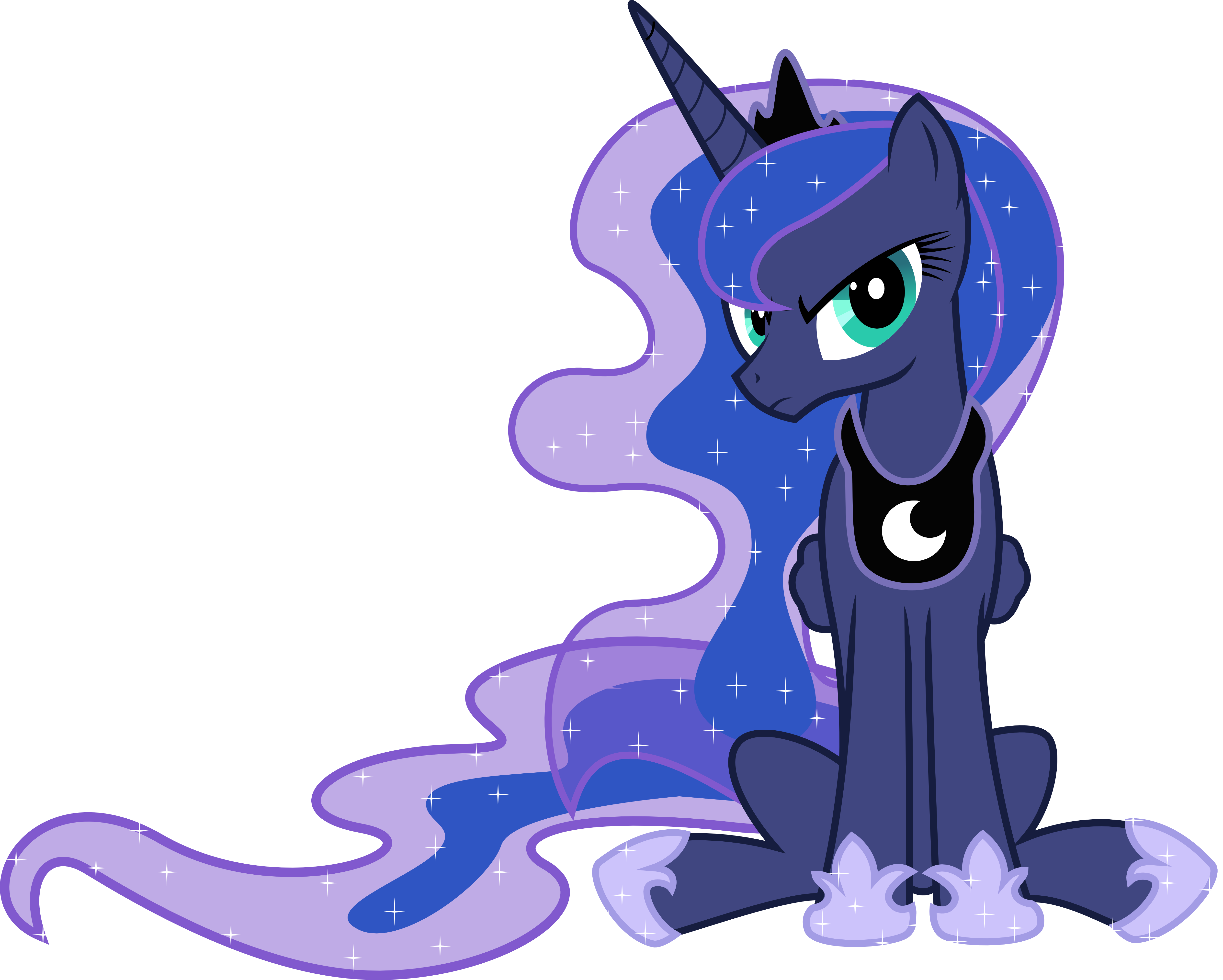 Pissy Princess Luna By Technicallylegal - Princess Luna Front Vector (5000x4008)