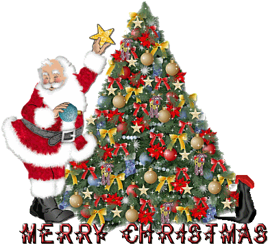 Wishing Everyone A Wonderful Day - Merry Christmas Images Gif (408x388)