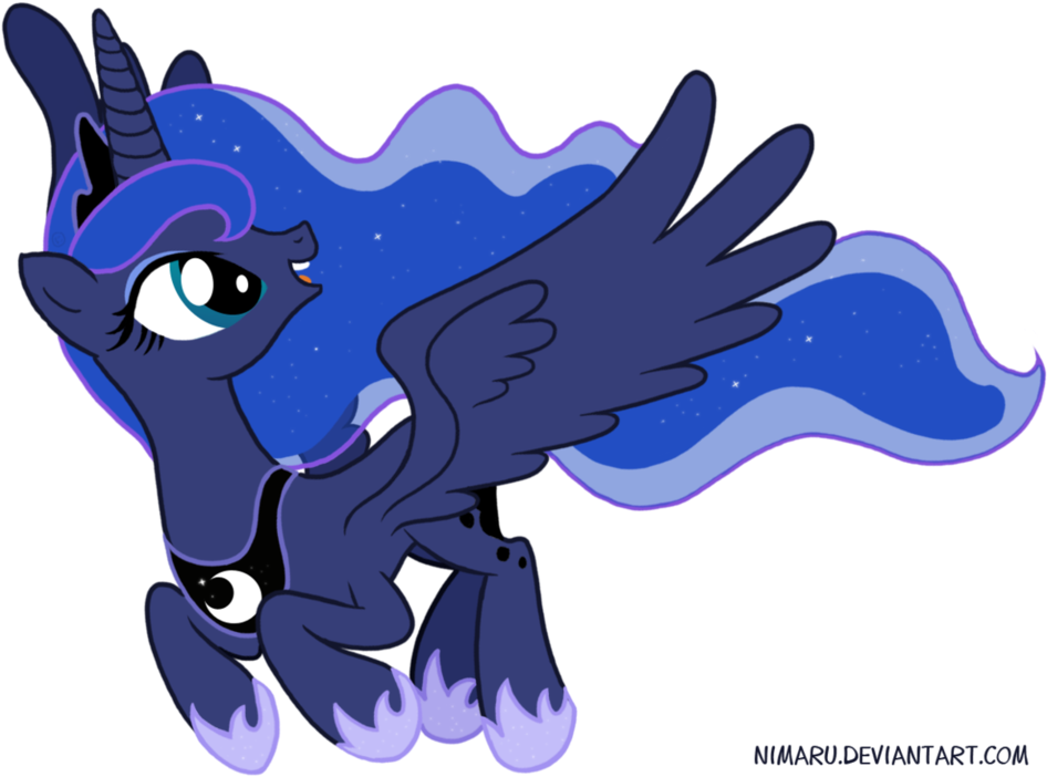 Beautiful Pony Of The Night By Nimaru - Princess Luna Beautiful Mode (1041x768)