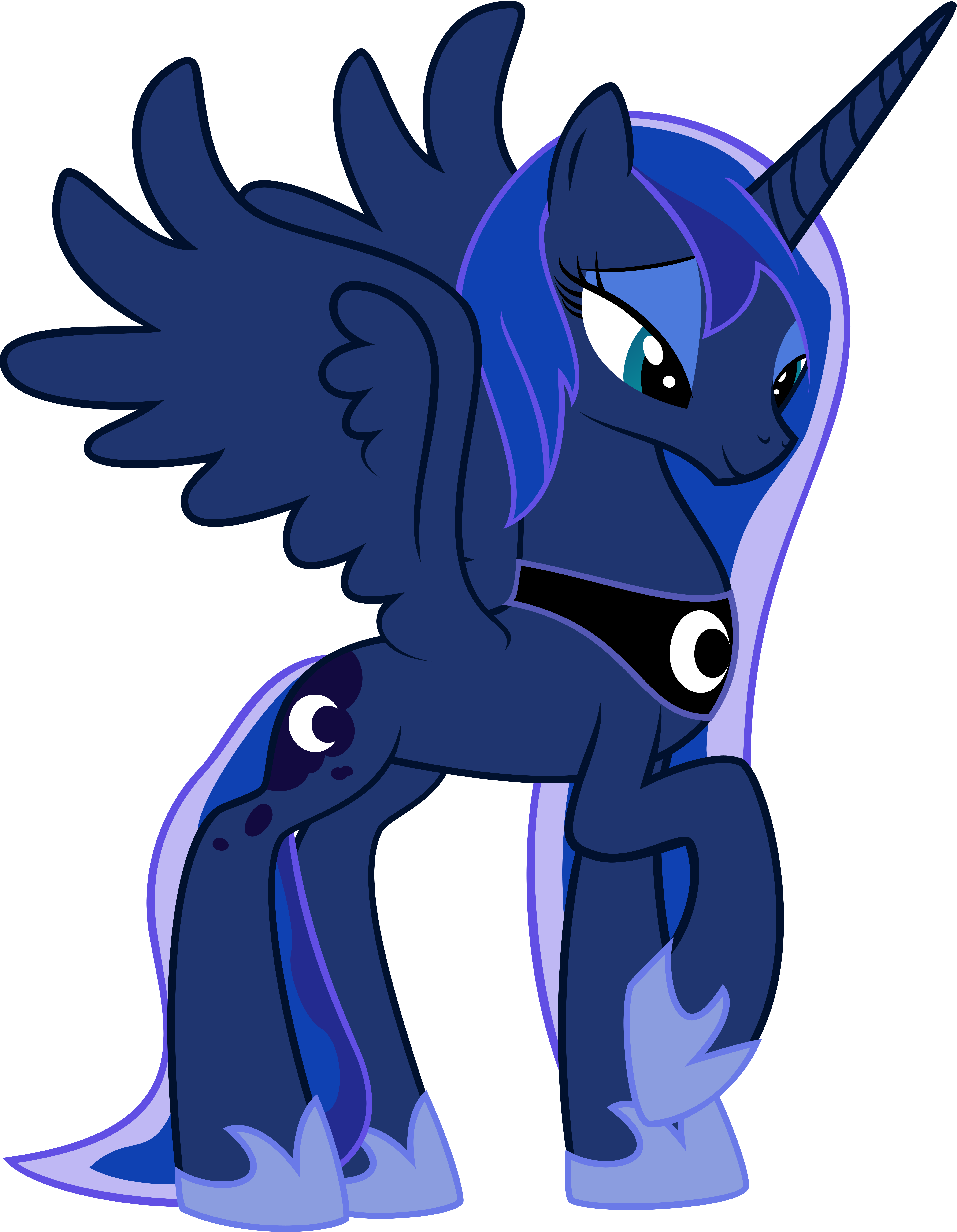 Wet Hairstyle By Fluffytuli - Imagenes De La Princesa Luna (6000x7727)