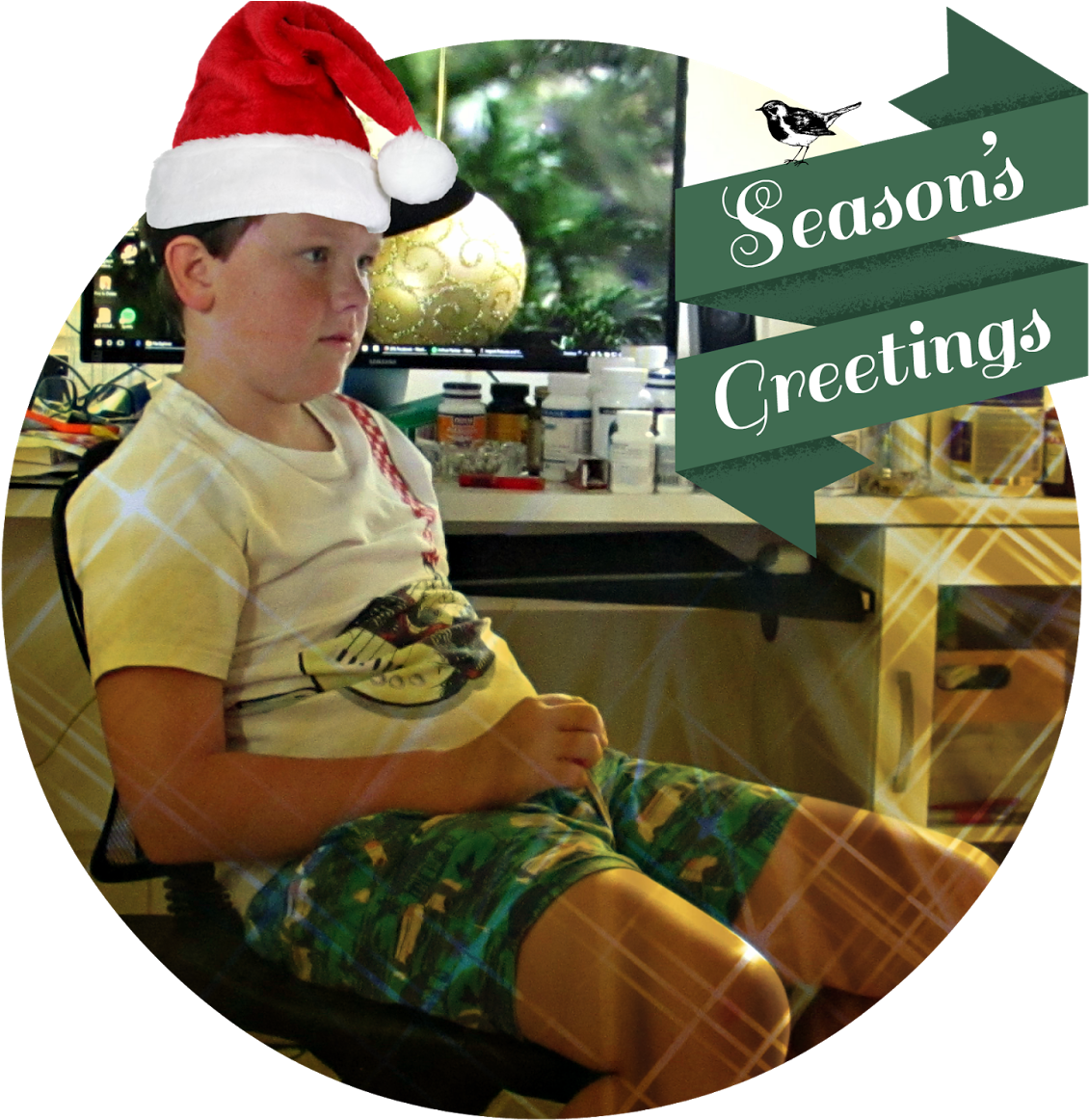 Merry Christmas - Rote Glitter-glückliches Weihnachtsgrüße Kissen (1600x1200)