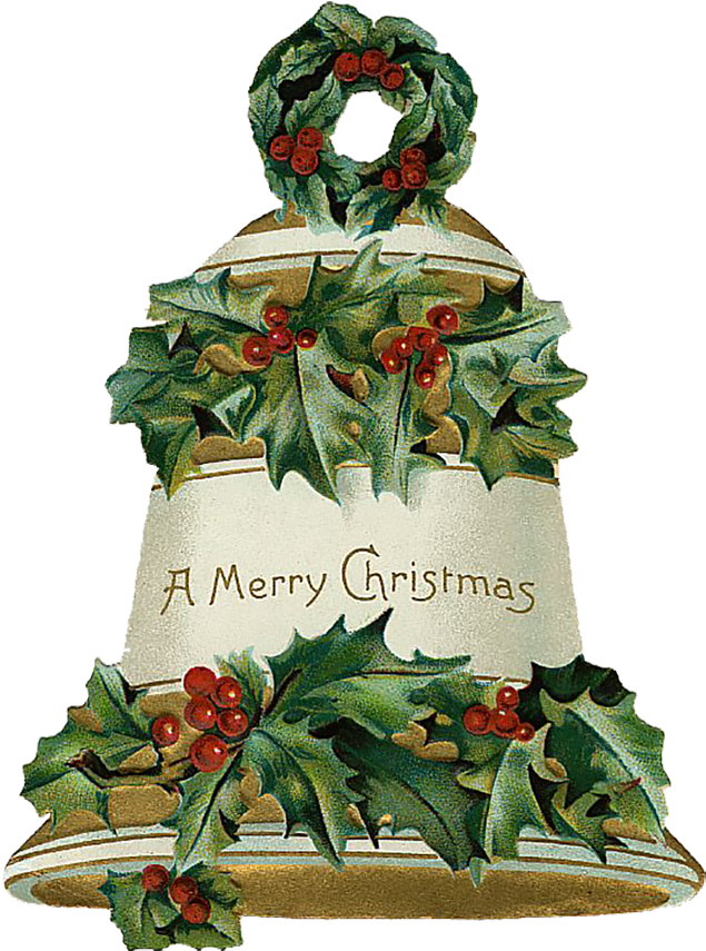 Vintage Victorian Christmas Die Cut Clip Art Day - Vintage Christmas (664x900)