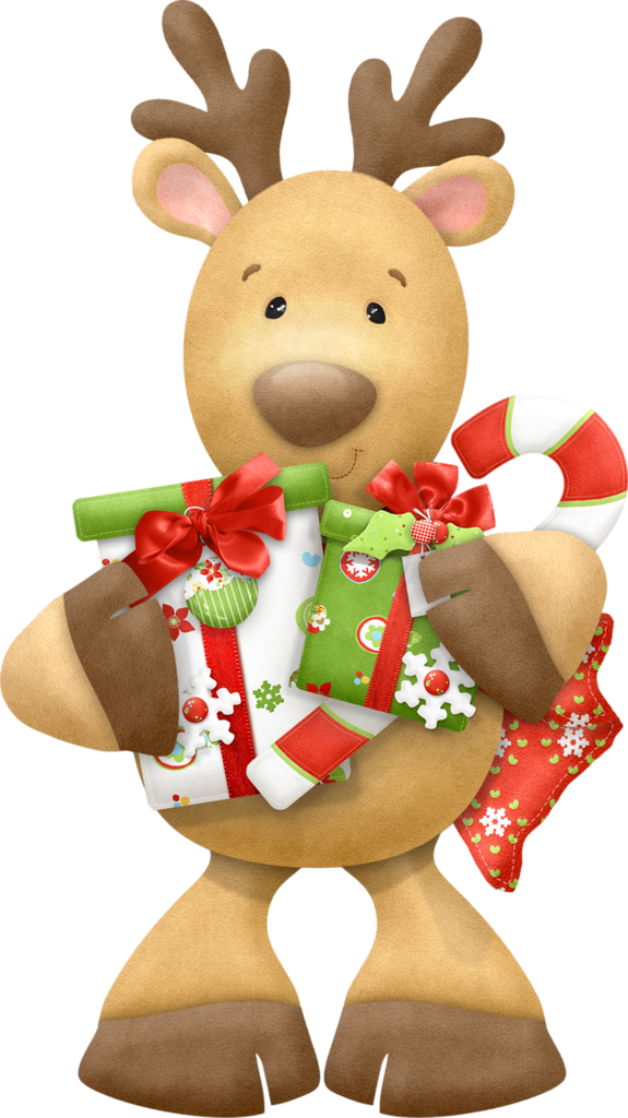 Free Christmas Clipart Reindeer (575x1024)