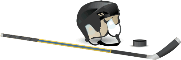 Hockey Images Clip Art Free - Hockey Helmet And Stick (600x220)