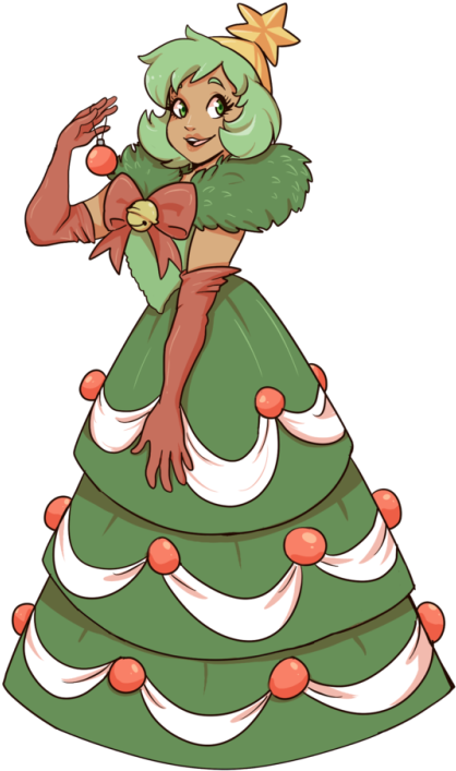 Day 19 Christmas Tree - Illustration (500x746)