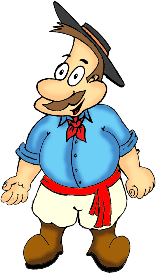 Vai Ter Festa Com Muito Churrasco E Chimarrão - Gaucho Png (600x1200)