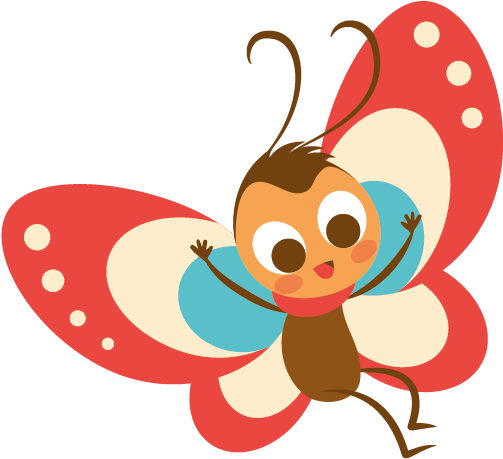 Babble1 - ิี Butterfly Cartoon Png (922x901)