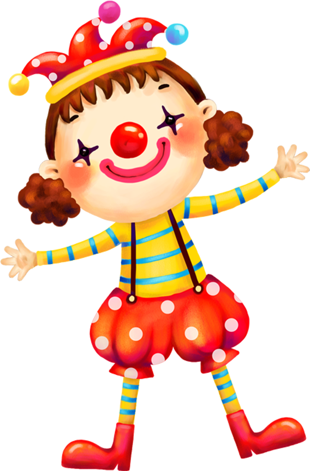 Rio Carnival Parade Paper Party Child - Girl Clown Png (2613x2301)