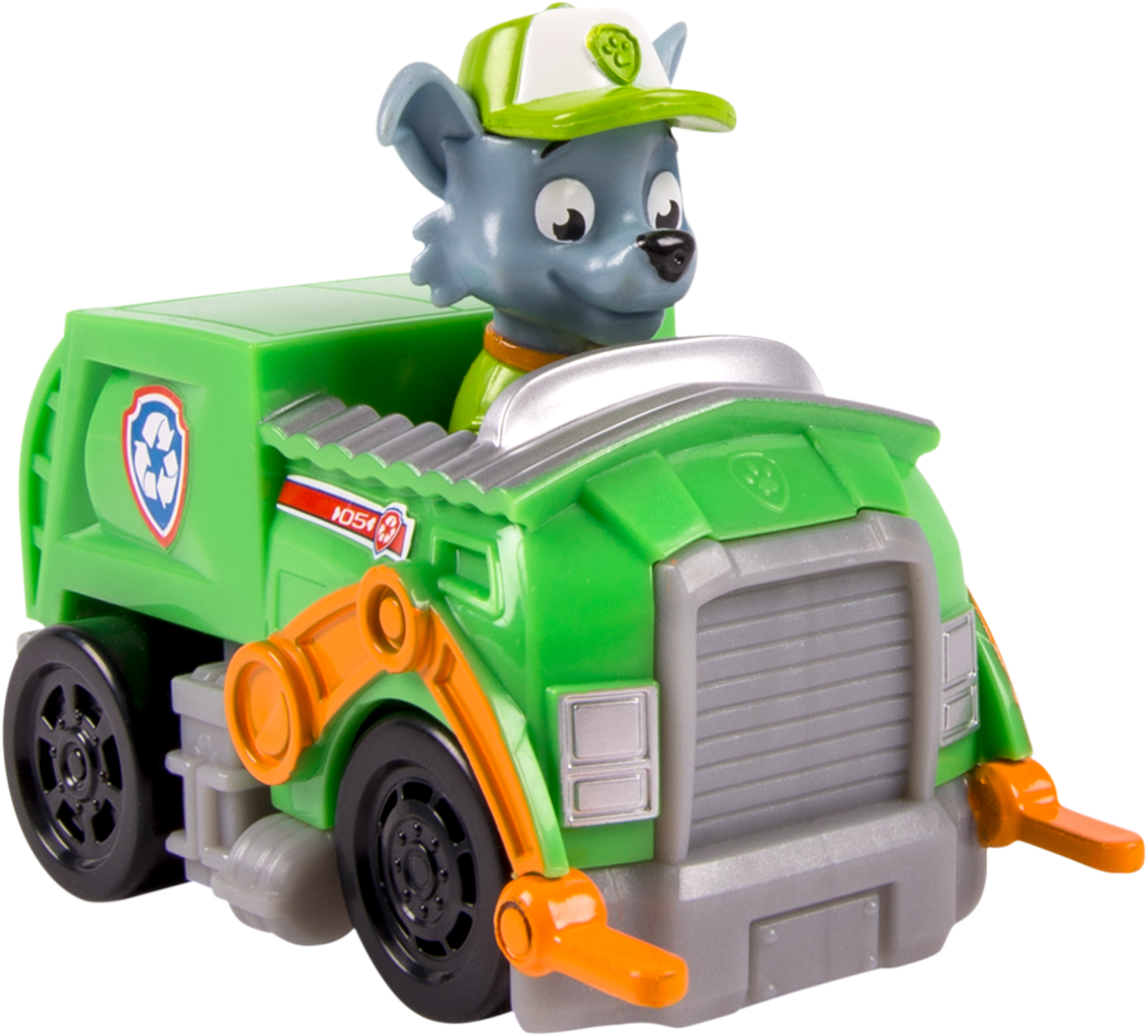 Rikki Í Endurvinnslubíl - Paw Patrol Action Pack Pup Set (1134x1024)