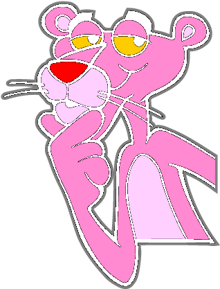 Pink Panther Clipart - Pink Panther Cartoon (332x436)