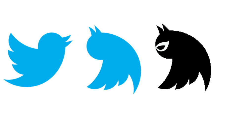 Twitter Branding And The Batman Bird Pr And The Social - Twitter Logo Is Not A Bird (975x469)