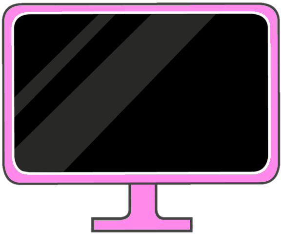 Pink Tv Idle - Led-backlit Lcd Display (576x479)