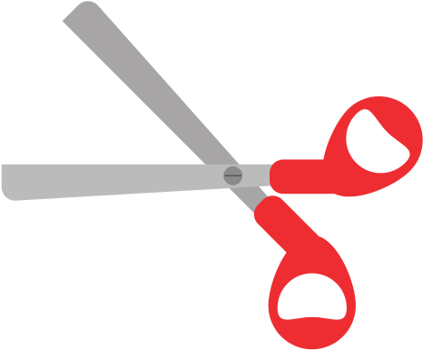 Scissors Tool School Icon - Vector Graphics (550x550)