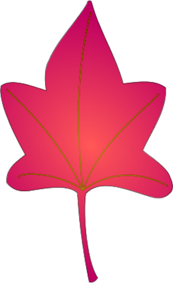 Yellow Brown Autumn Leaf - Clip Art (600x981)