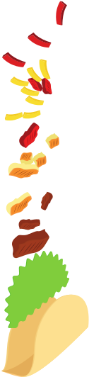Taco Ingredients Fast Food Icon - Taco Ingredients Fast Food Icon (800x800)