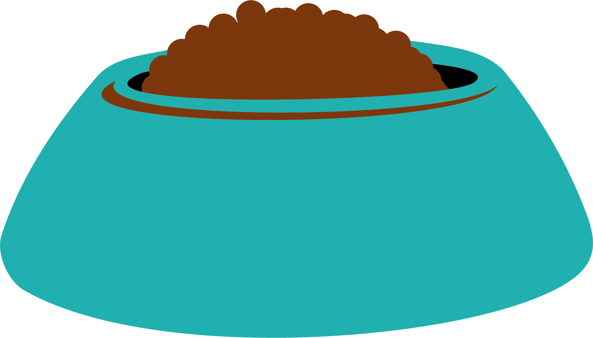 Dog Clip Art - Dog Food Cartoon Png (2055x1172)