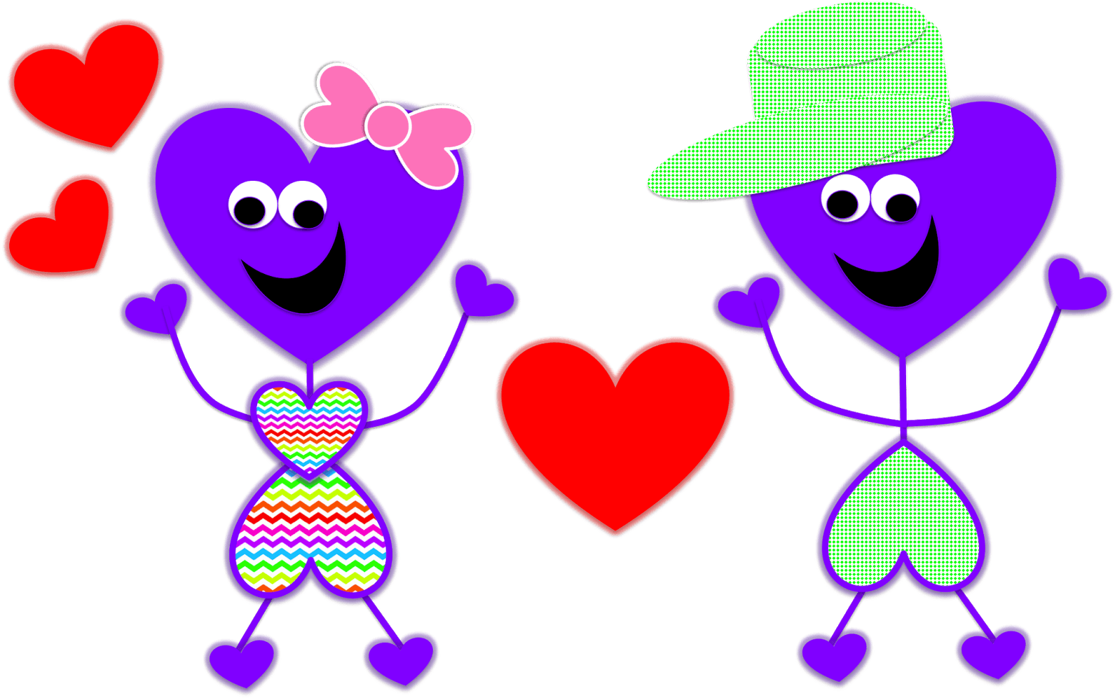 Literacy Clipart - Happy Valentine Day For Friend (1600x1002)