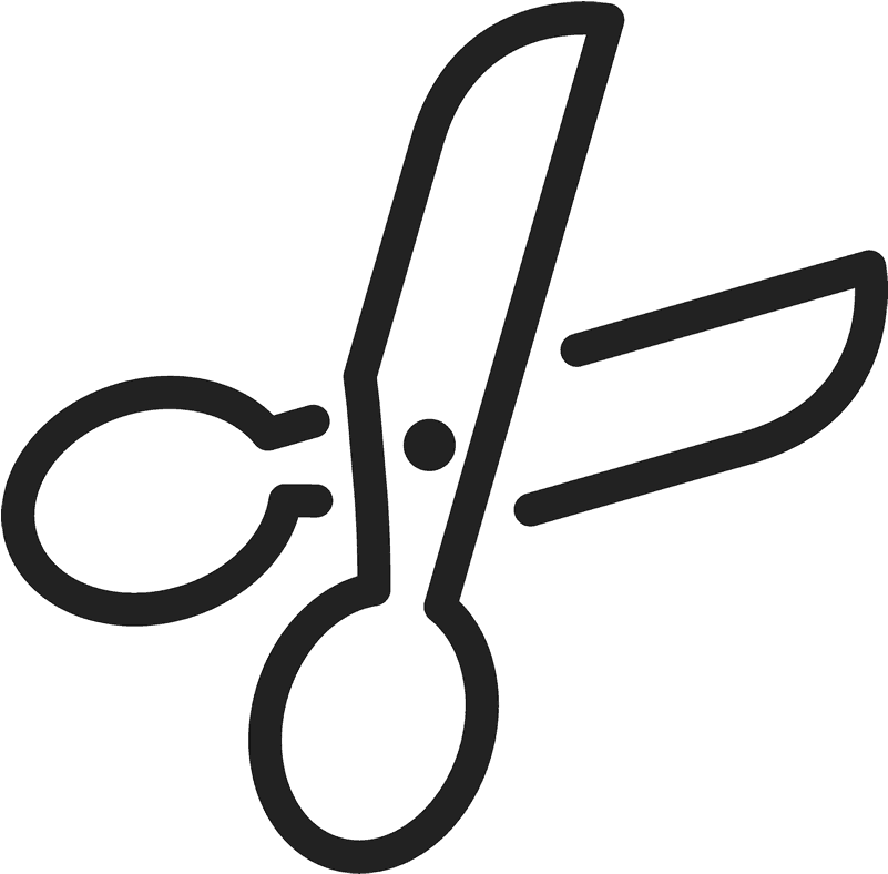 Scissor Icon Rubber Stamp - Scissor Icon (800x800)