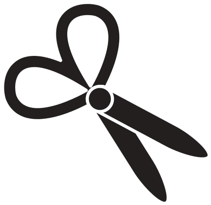 Scissors Icon Image Outline Fill Vector Illustration - Scissors Icon Image Outline Fill Vector Illustration (550x550)