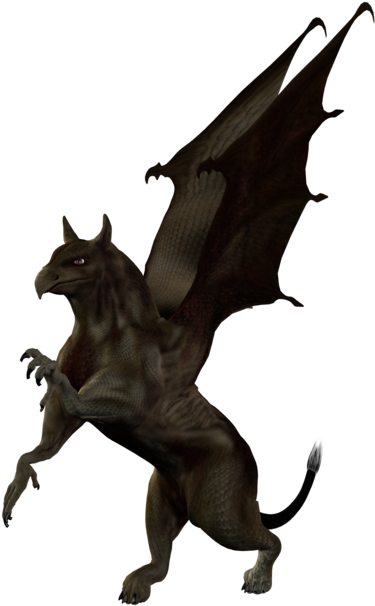Stock Png Gryphon By Maureenolder On Clipart Library - Dragon (900x618)