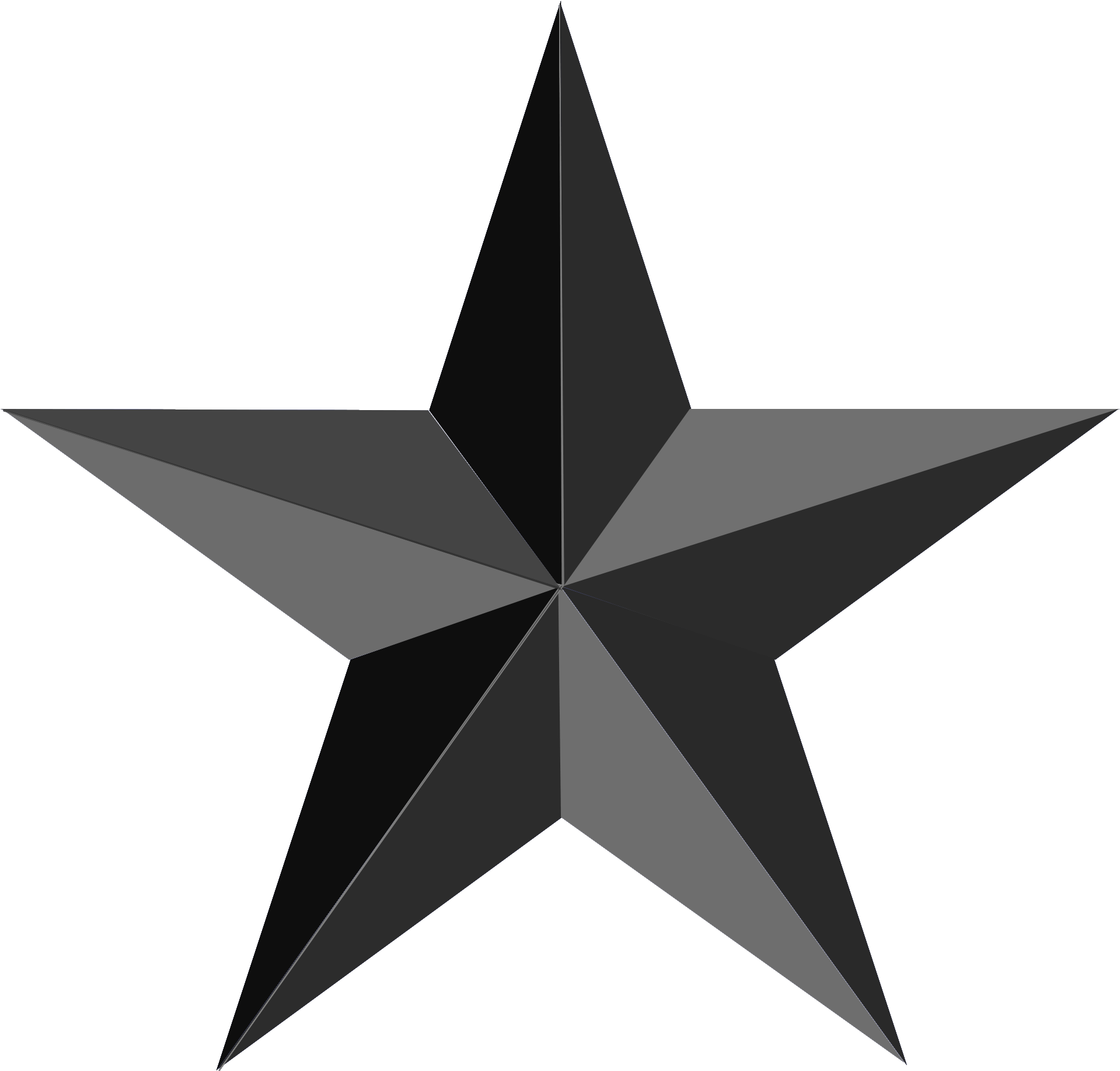 Black Stars Clip Art With Photos Medium Size - Santa Hat Clip Art (2000x1915)