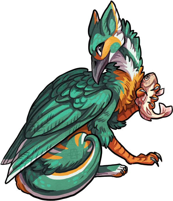 Kingfisher By Griffsnuff - Kingfisher Gryphon (631x714)