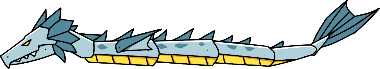 Serpent Clipart Monster - Scribblenauts Sea Monster (1258x230)
