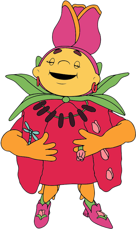 Flutterby Stingo Buttercup Diggly Aunt Tulip - Fifi And The Flowertots Primrose (450x744)