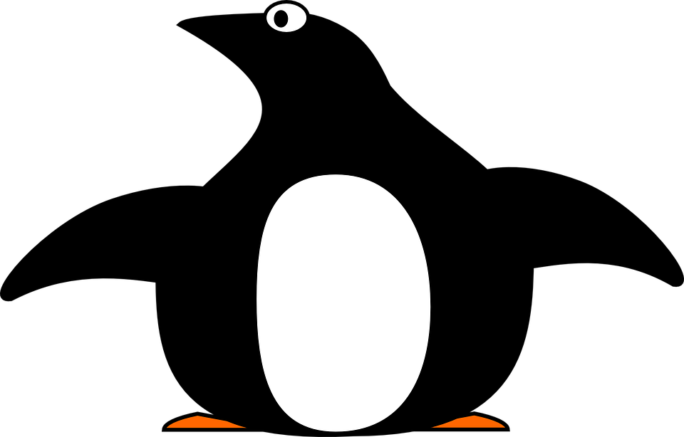 Gentoo Penguin Cliparts 13, Buy Clip Art - Simple Angry Animal Outline (960x614)