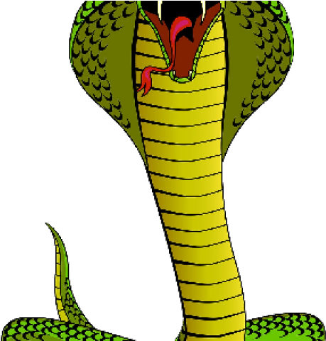 Serpent Clipart Dangerous Snake - Transparent Cobra Cartoon (640x480)