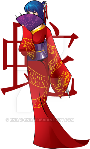 Battle Realms Serpent's Geisha By Enrai-enrai - Battle Realms Serpent Geisha (400x565)