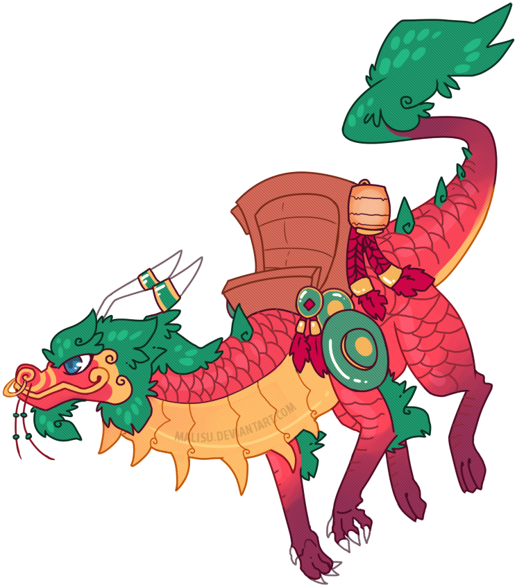 Crimson Cloud Serpent By Malisu On Clipart Library - Cartoon (745x846)