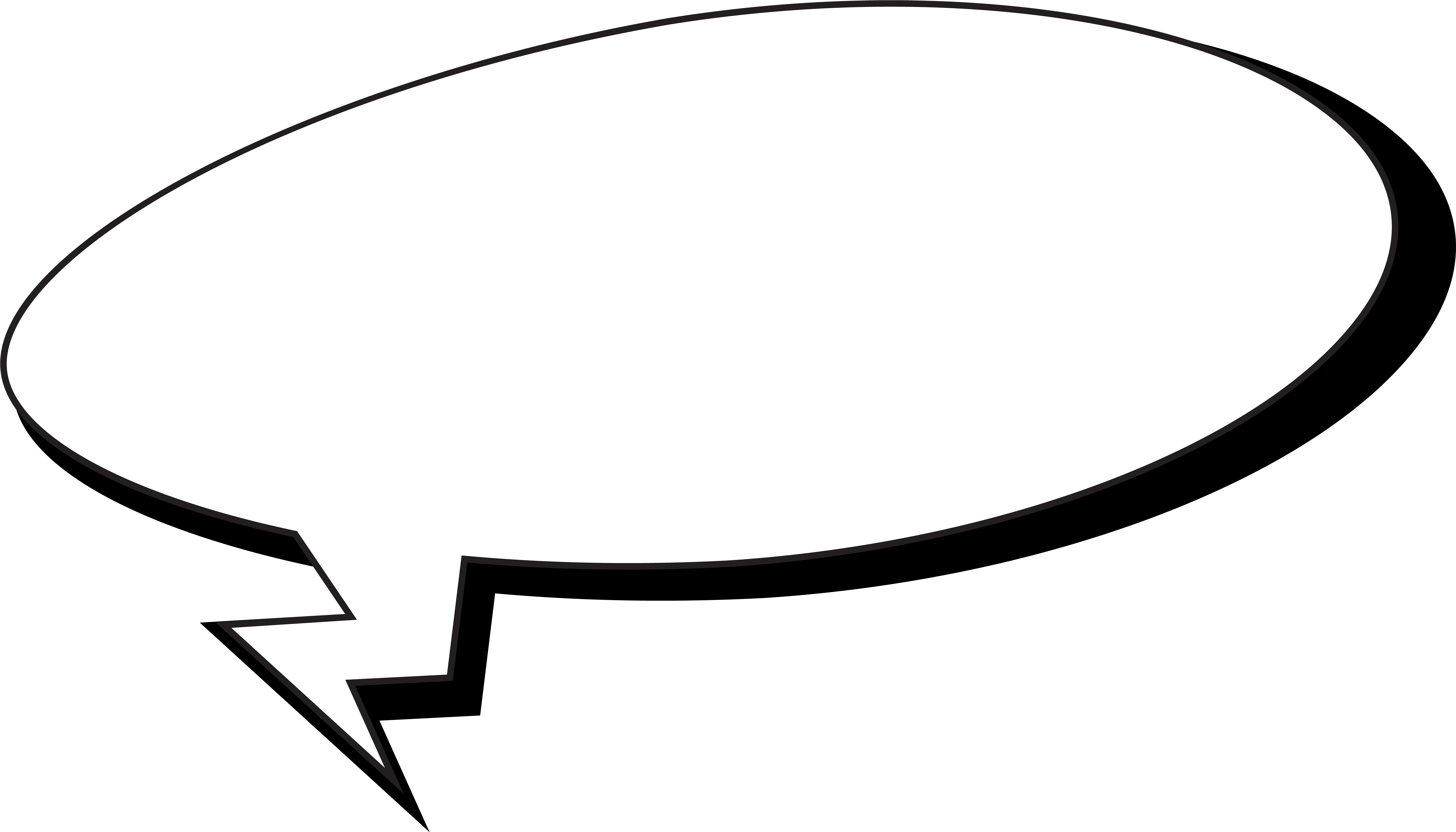 Comics Speech Bubble Png Clip Art Image - Clip Art (8000x4571)