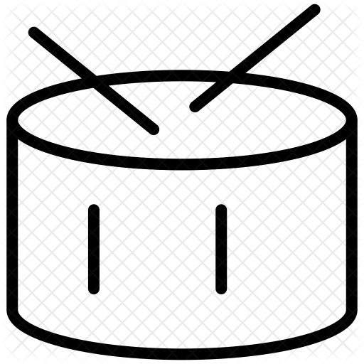 Drum Icon - Desenho De Copo Com Gelo (512x512)