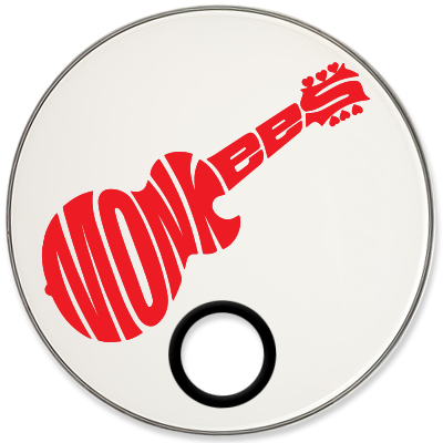 Monkees Custom Drumhead - Best Of The Monkees (400x400)