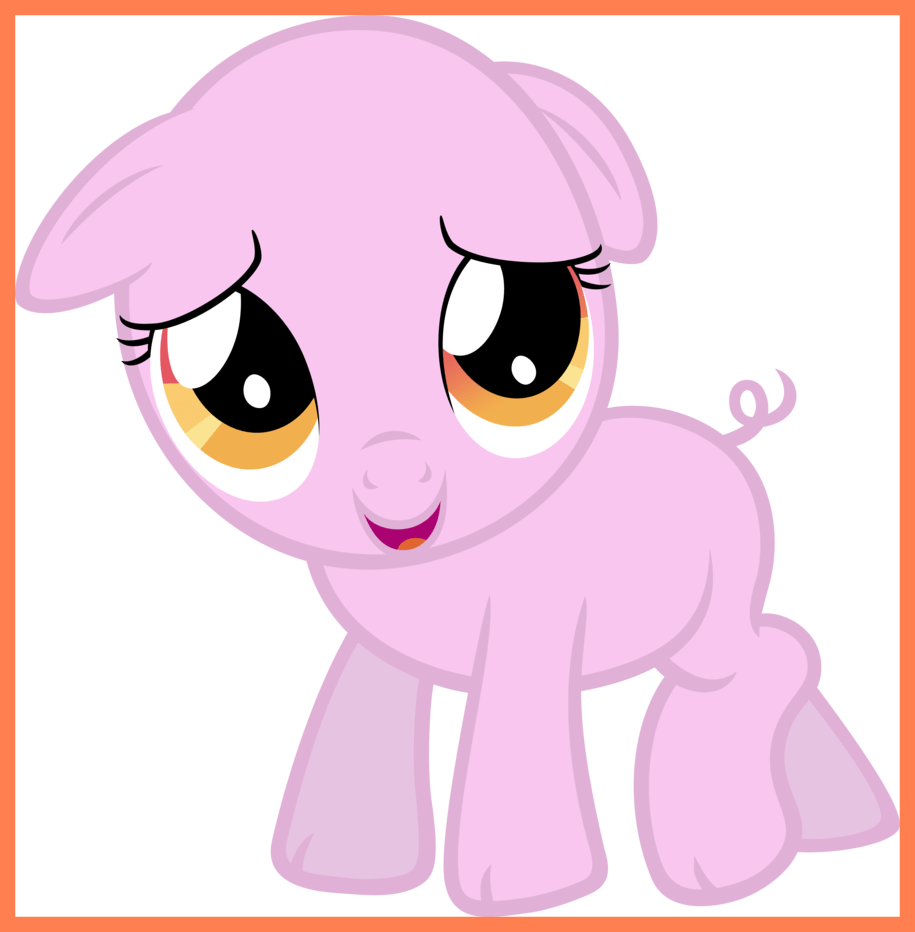 Piggy Cute Cute Little Piggy Cartoon Awesome My Little - Cartoon (915x932)